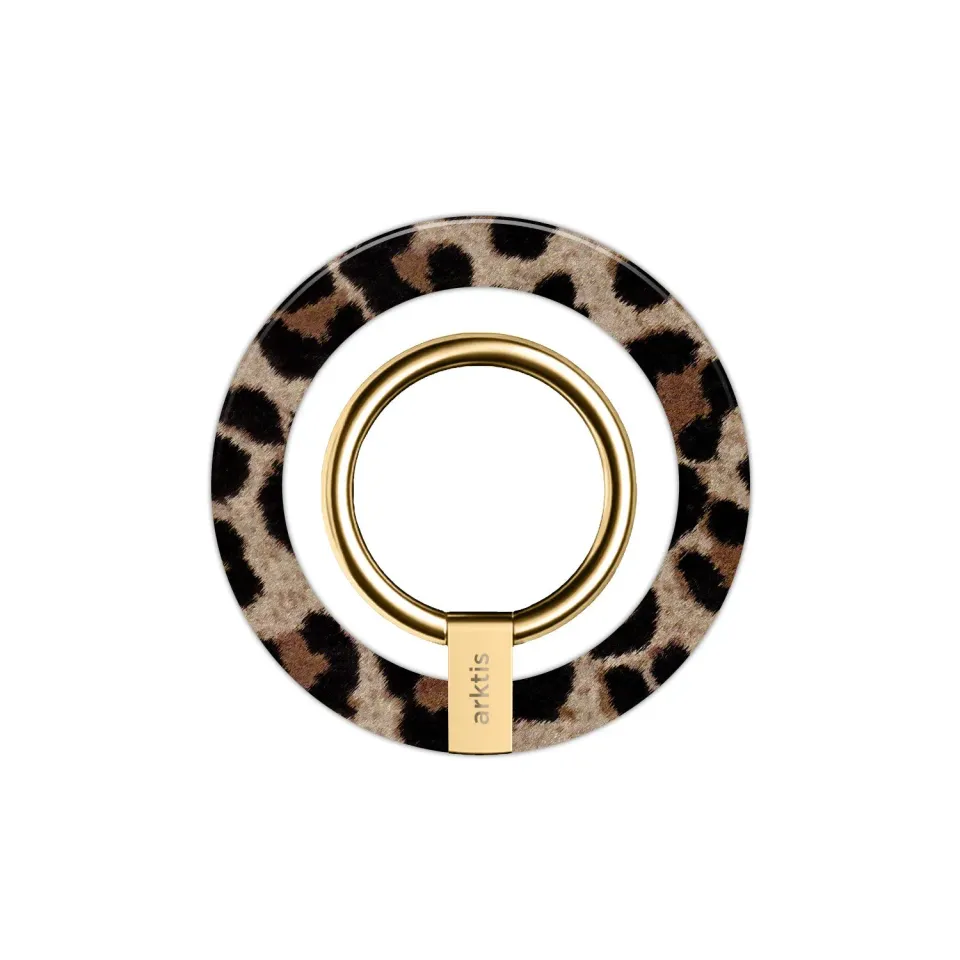 arktis Sweet Leopard Ringhalter MagSafe Gold