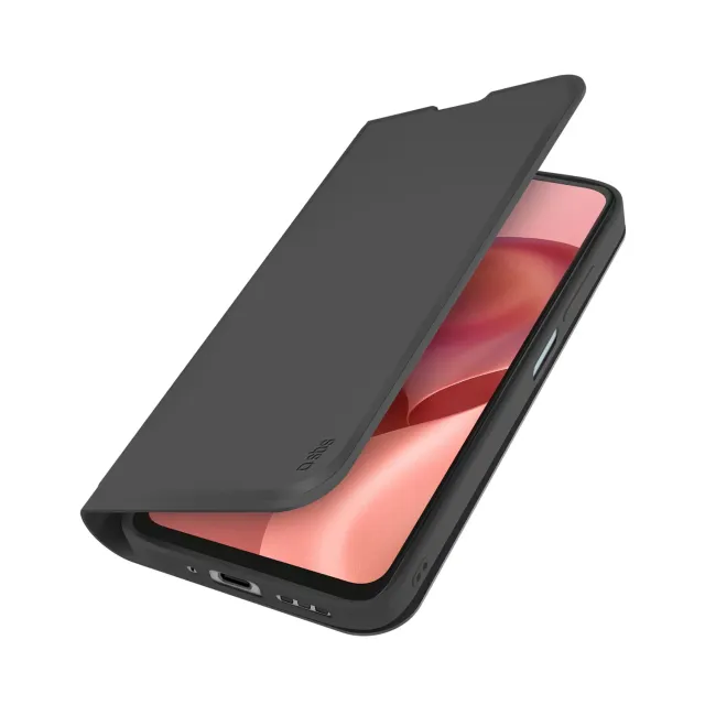 SBS Wallet Smooth Hülle Motorola G06 schwarz Stand
