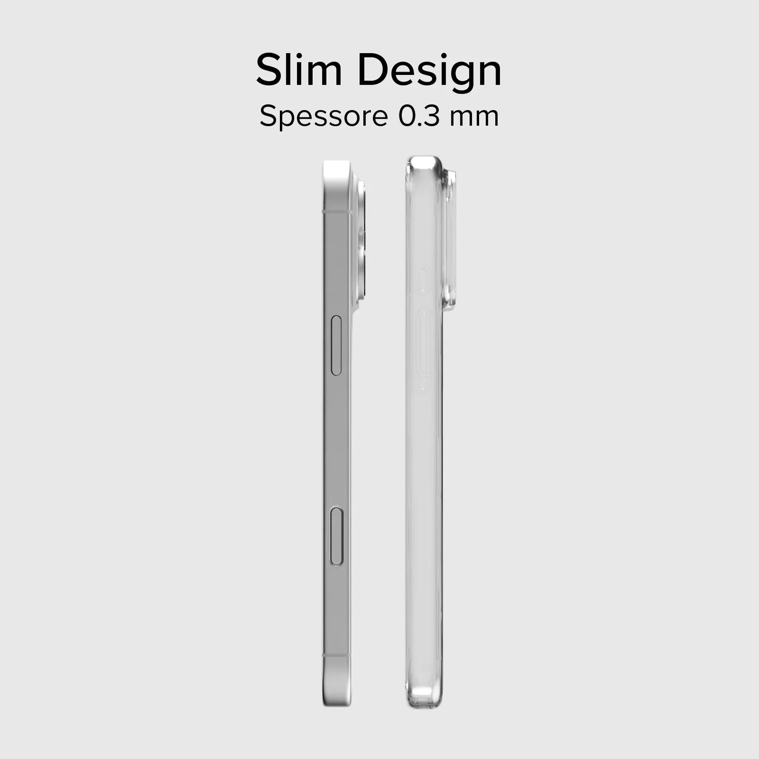 SBS Skinny iPhone 17 Pro Max Hülle transparent dünn
