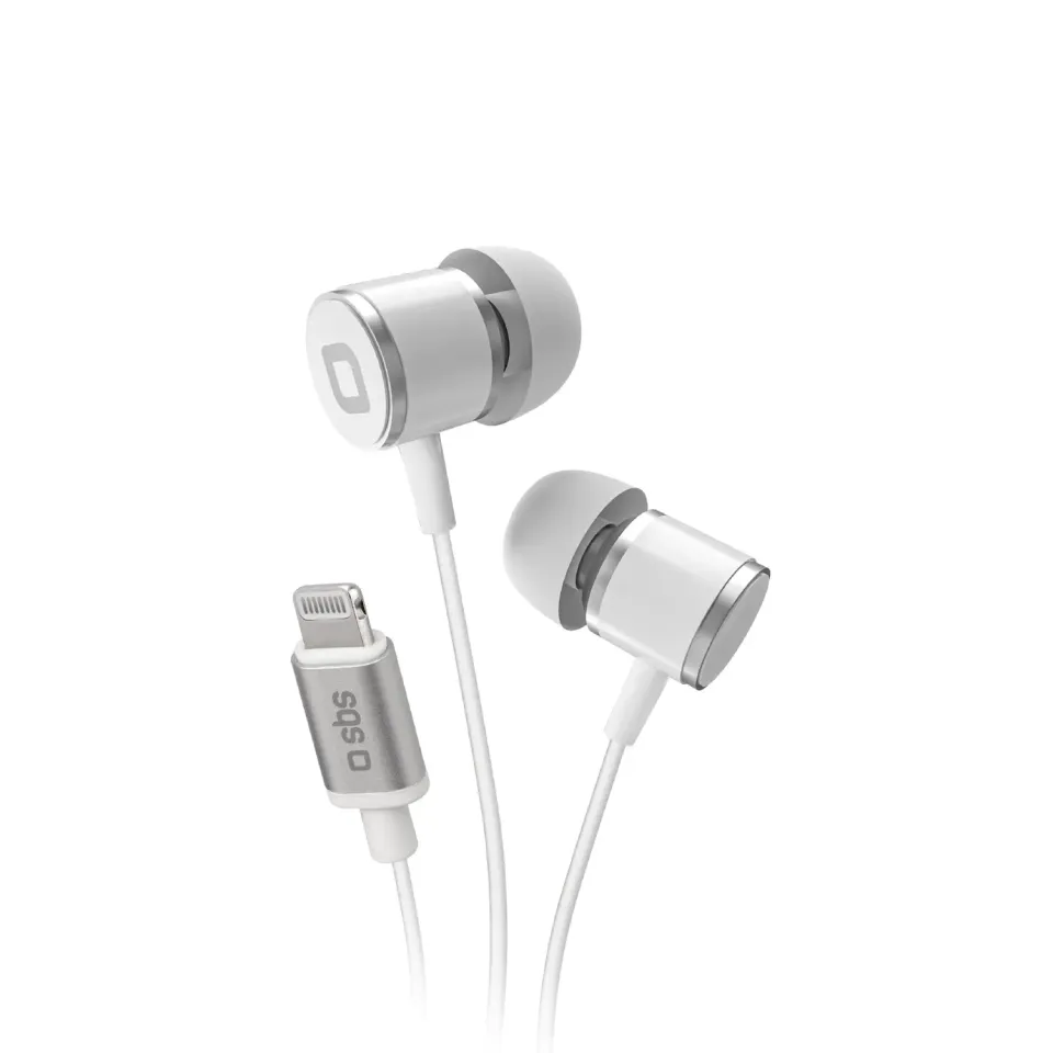 SBS Lightning Kopfhörer Weiß In-Ear mit Mikrofon
