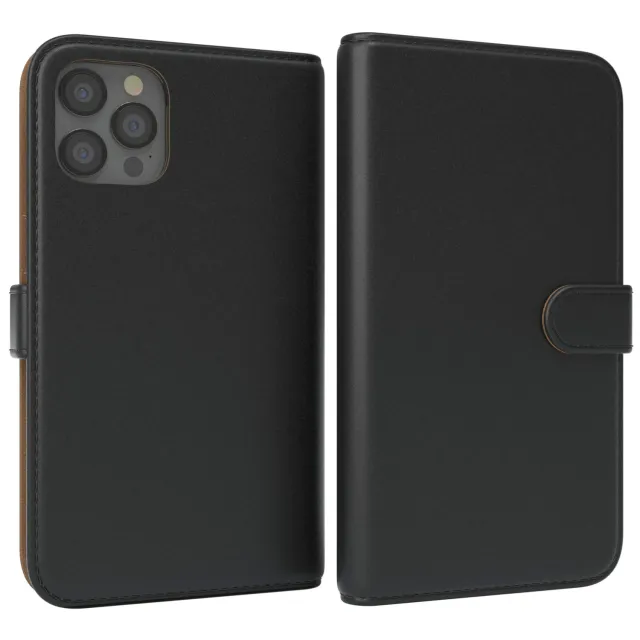 EAZY CASE iPhone 12 Pro Max Klapphülle Schwarz Book