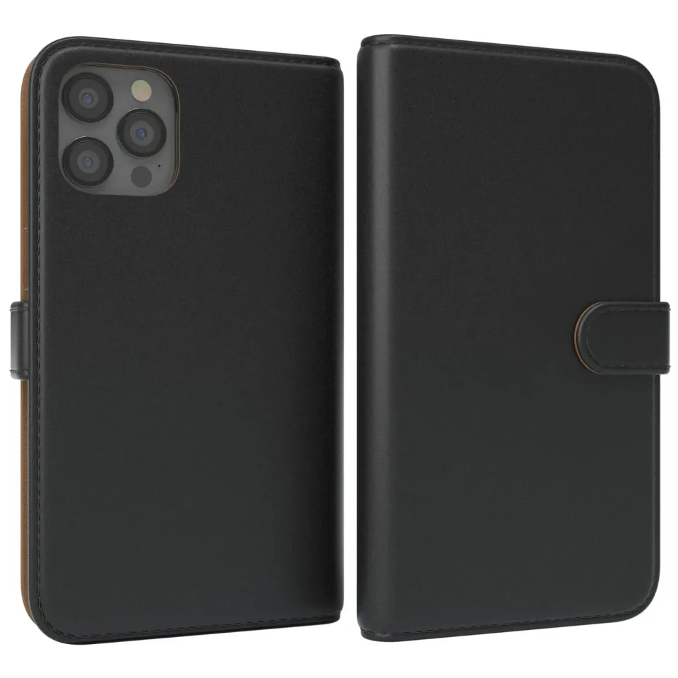 EAZY CASE iPhone 12 Pro Max Klapphülle Schwarz Book