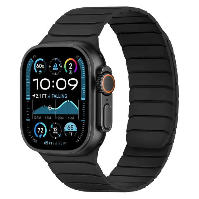 arktiband MagFlow Apple Watch Armband Schwarz 46mm