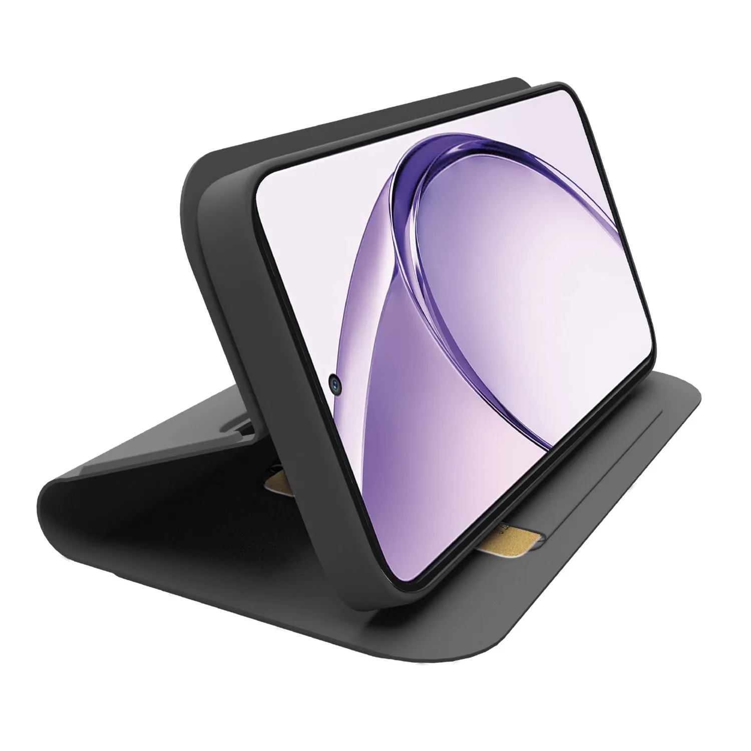 SBS Wallet Smooth Oppo A80 Handyhülle schwarz Stand