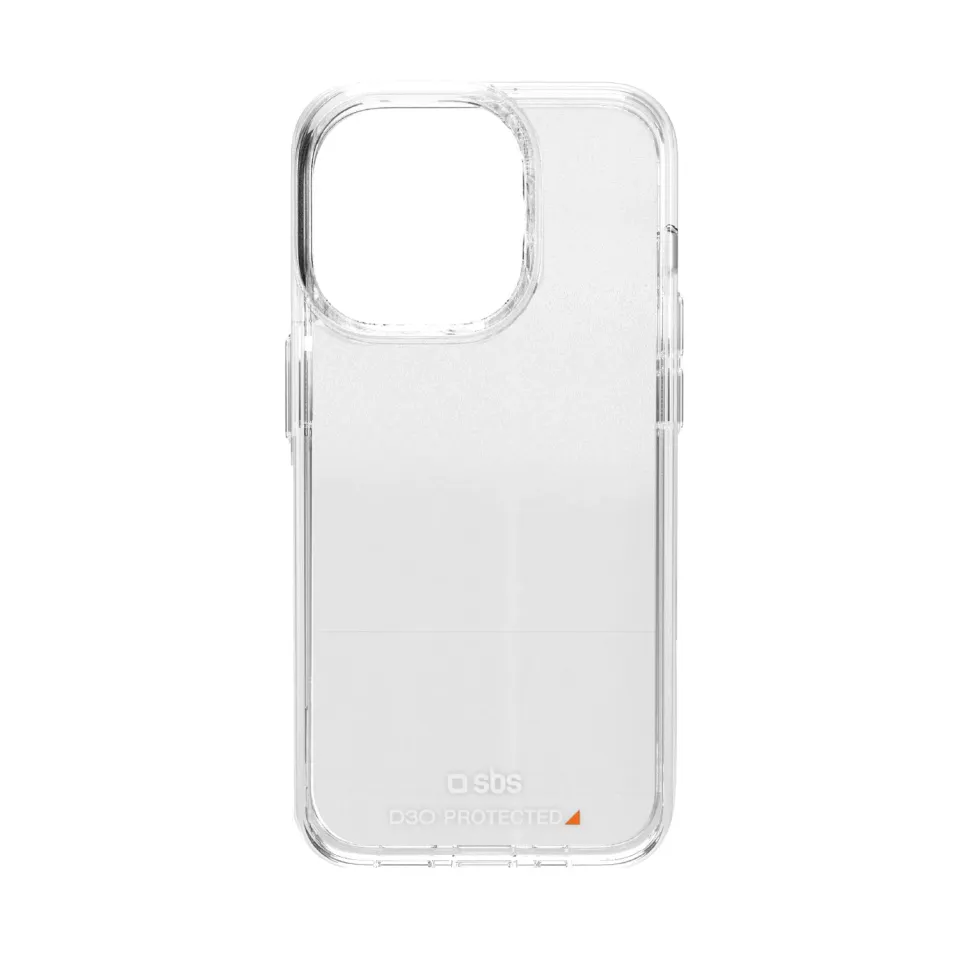SBS D3O iPhone 15 Pro Hülle Transparent stoßfest