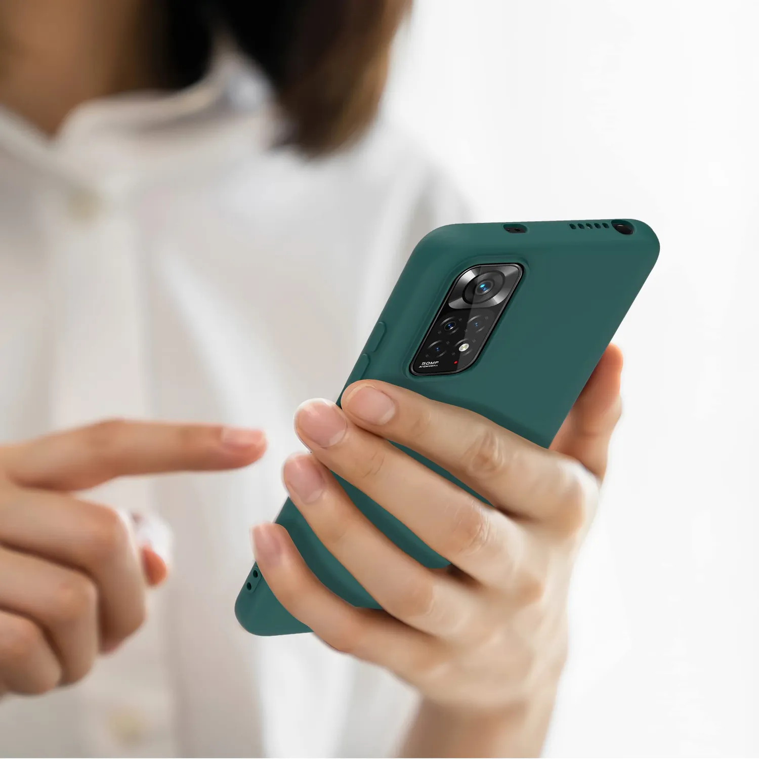 YATWIN Redmi Note 11 / 11S Handyhülle Grün dünn TPU
