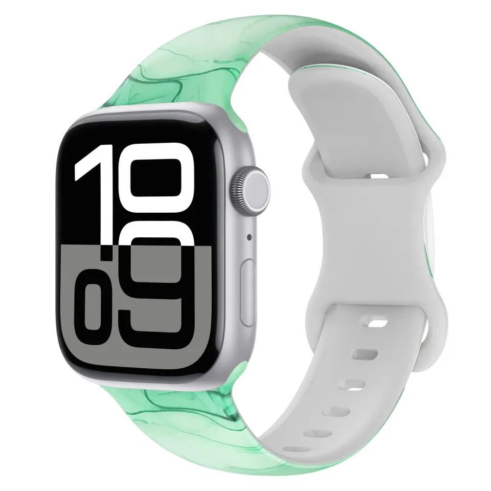 arktisband Green Marble Apple Watch Armband 46/45/44mm Mint