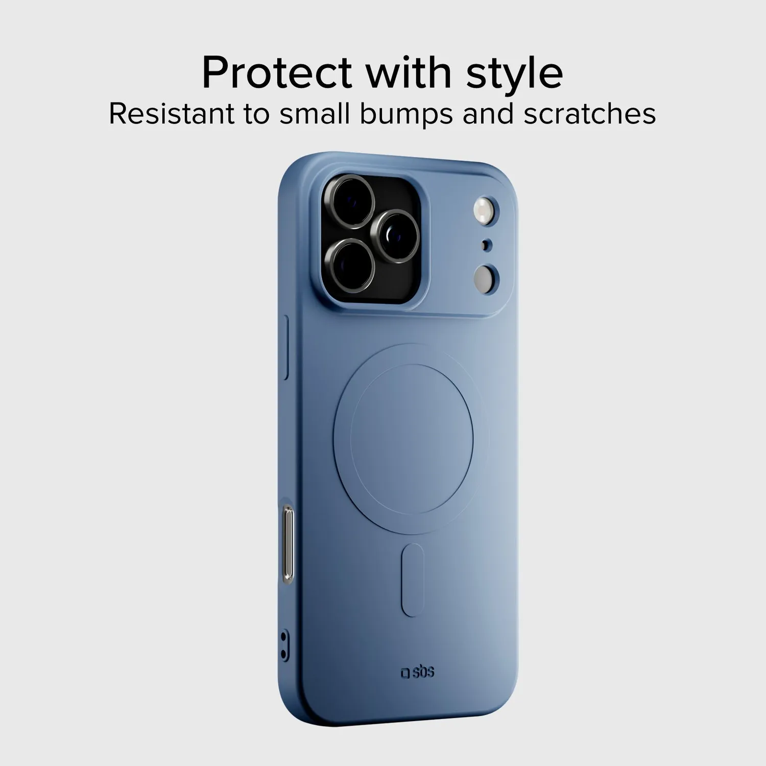 SBS Instinct Mag Hülle iPhone 17 Pro Max Blau TPU