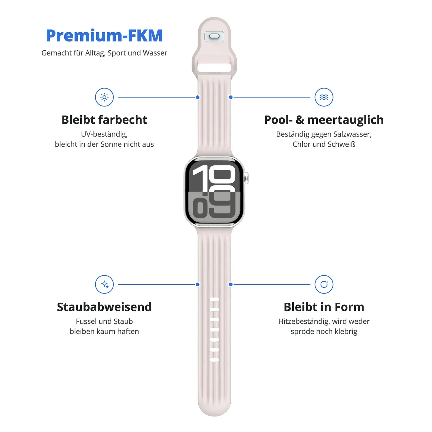 arktisband Skandi Apple Watch Armband Polarstern 44mm