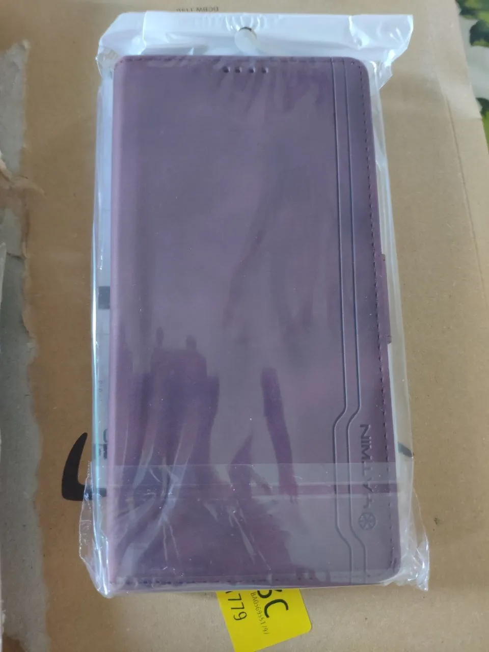 YATWIN Redmi Note 8 Pro Klapphülle Leder Weinrot RFID