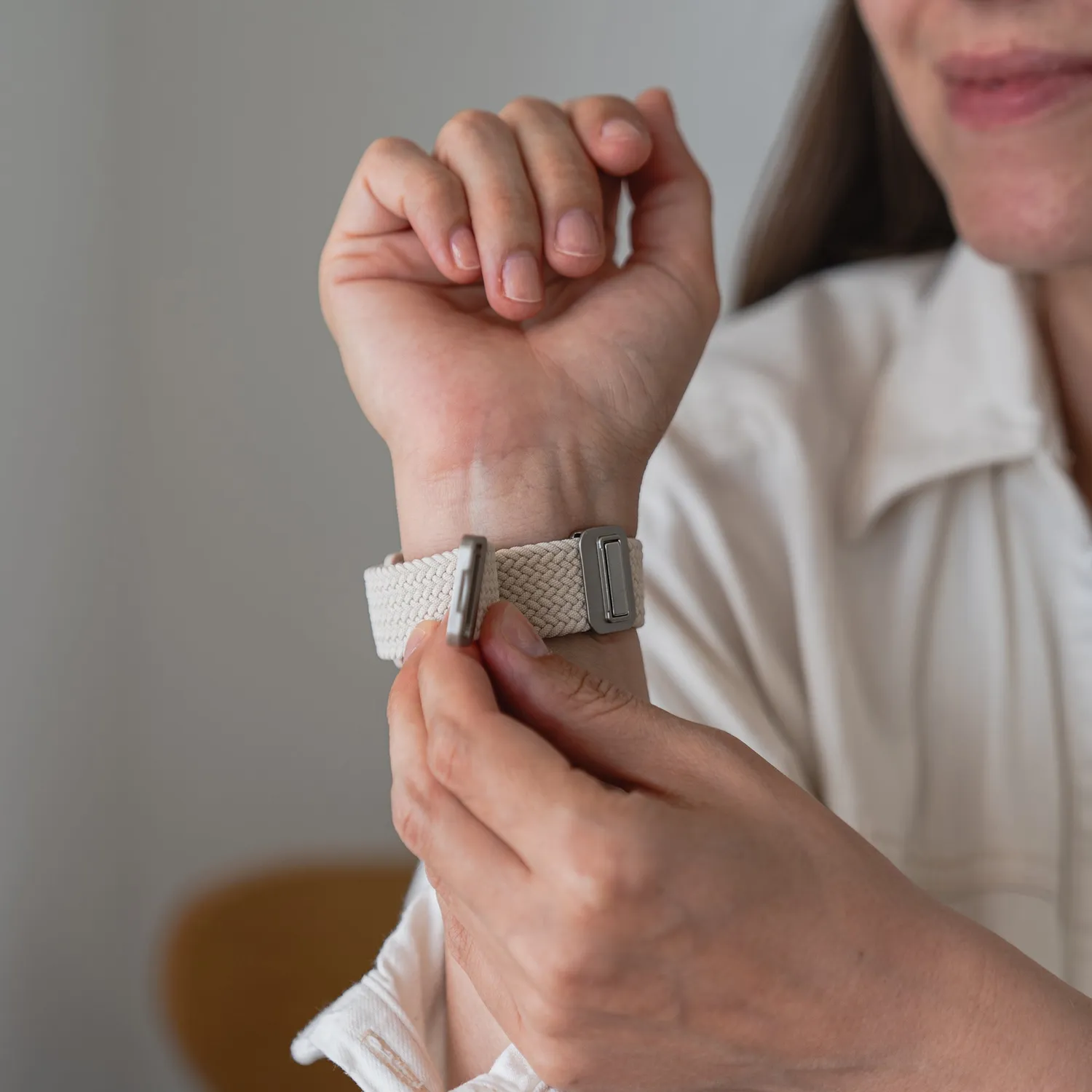 arktis Casual Apple Watch Armband Polarstern geflochten