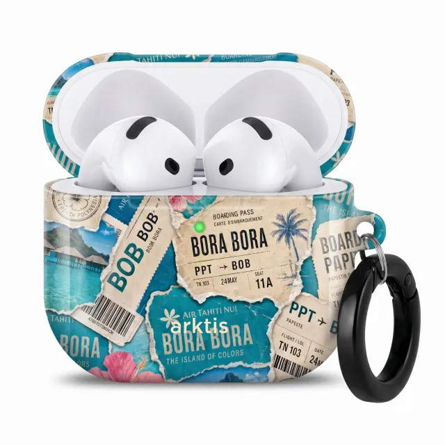 arktis Happy Island AirPods 4 Hülle Qi-fähig