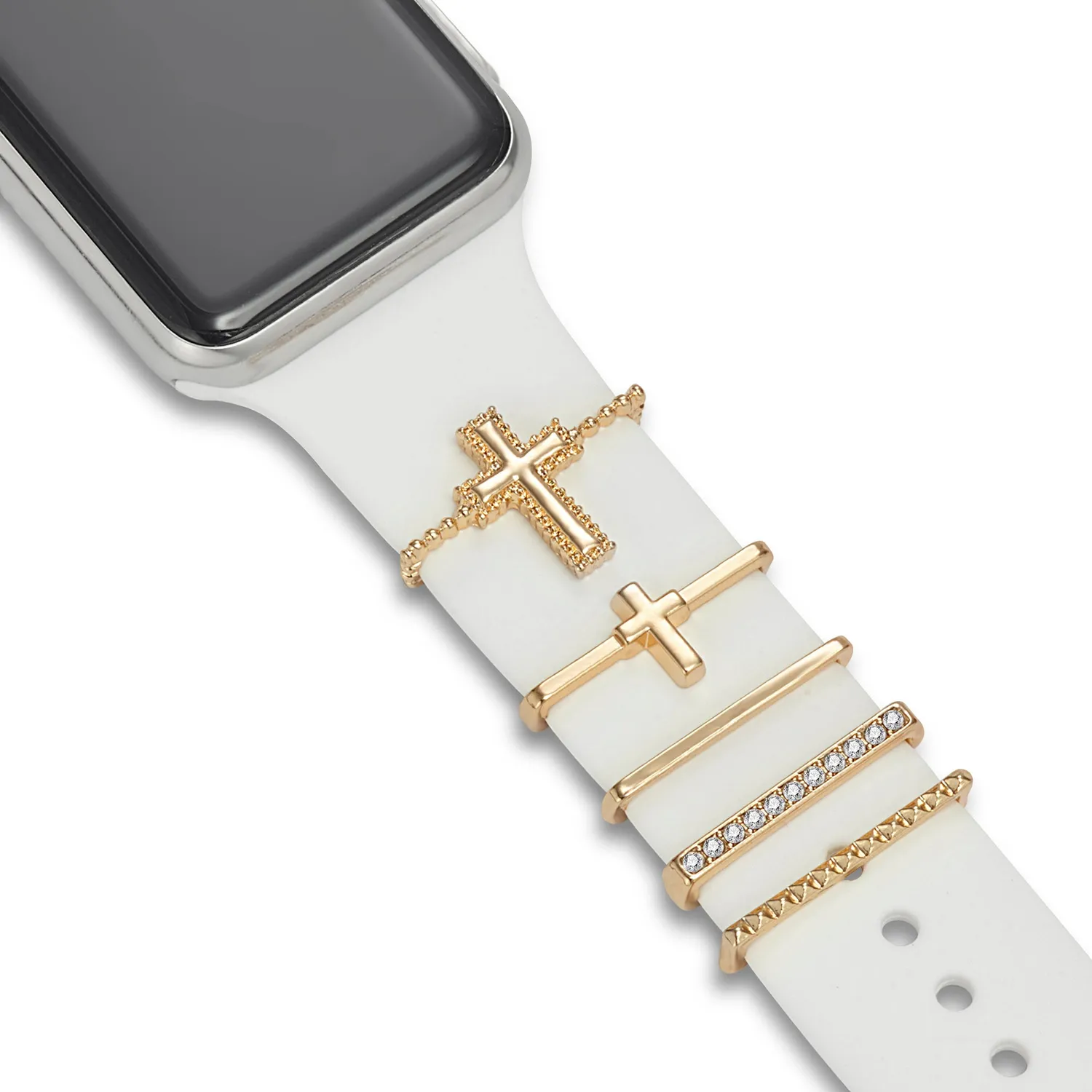 arktisband Cross Apple Watch Charm Goldschmuck