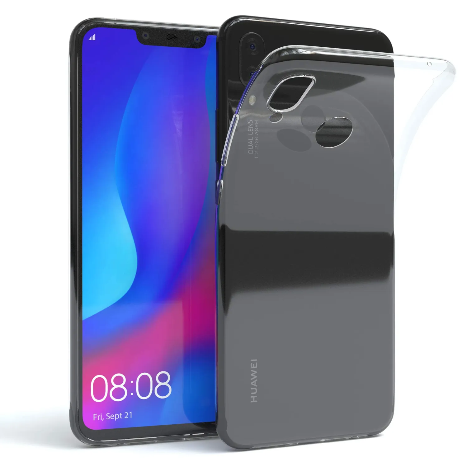 EAZY CASE Huawei P Smart Plus Klapphülle schwarz Book Kartenfach
