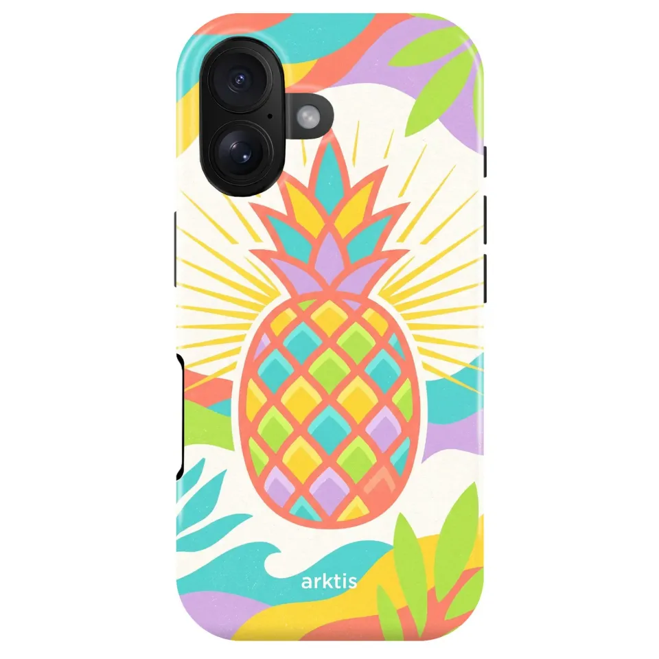 arktis iPhone 16 Hülle Tropic Pineapple MagSafe