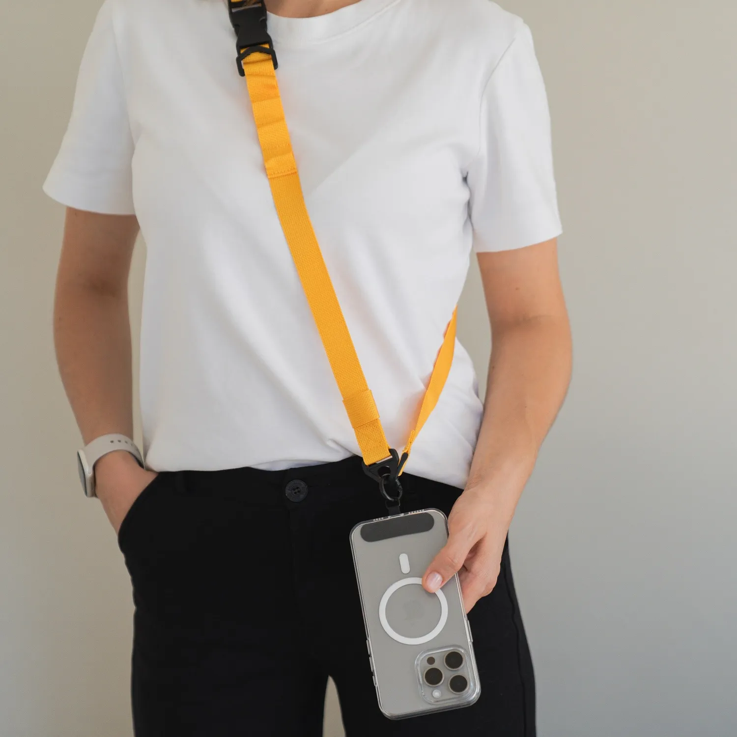 arktis Smartphone Gurtband Handykette Spicy Mustard Nylon