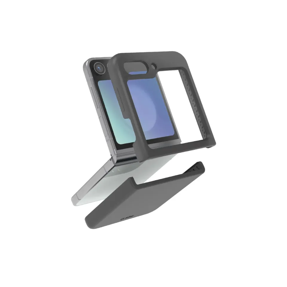 SBS Polo Flip Samsung Z Flip 6 Hülle Silikon schwarz