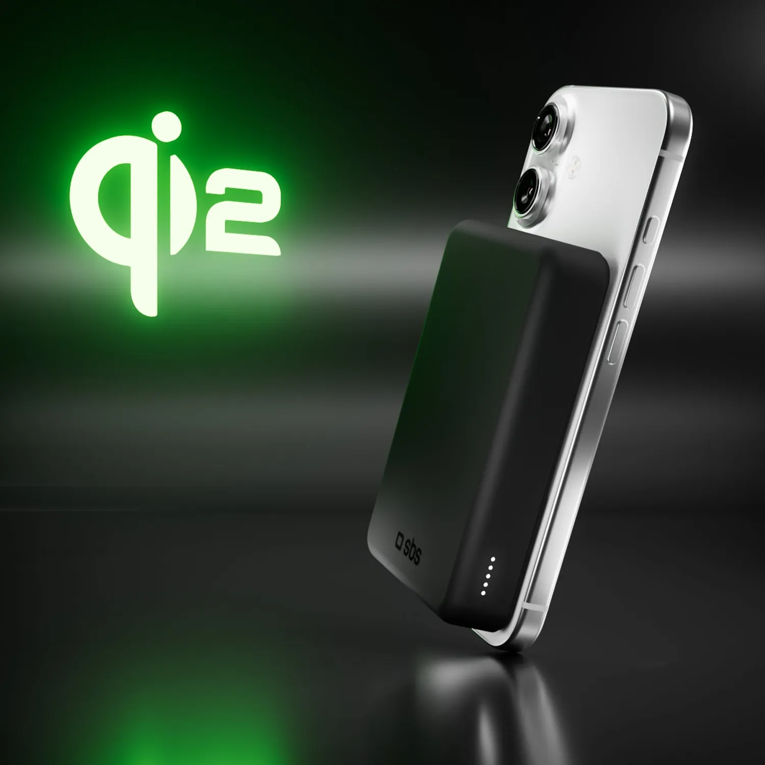 SBS Qi2 Powerbank 10000mAh USB-C magnetisch 15W