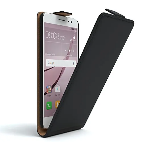 EAZY CASE Huawei Nova Plus Flipcover Schwarz Kunstleder