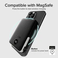 SBS Powerbank 10000 mAh kabellos MagSafe Ständer