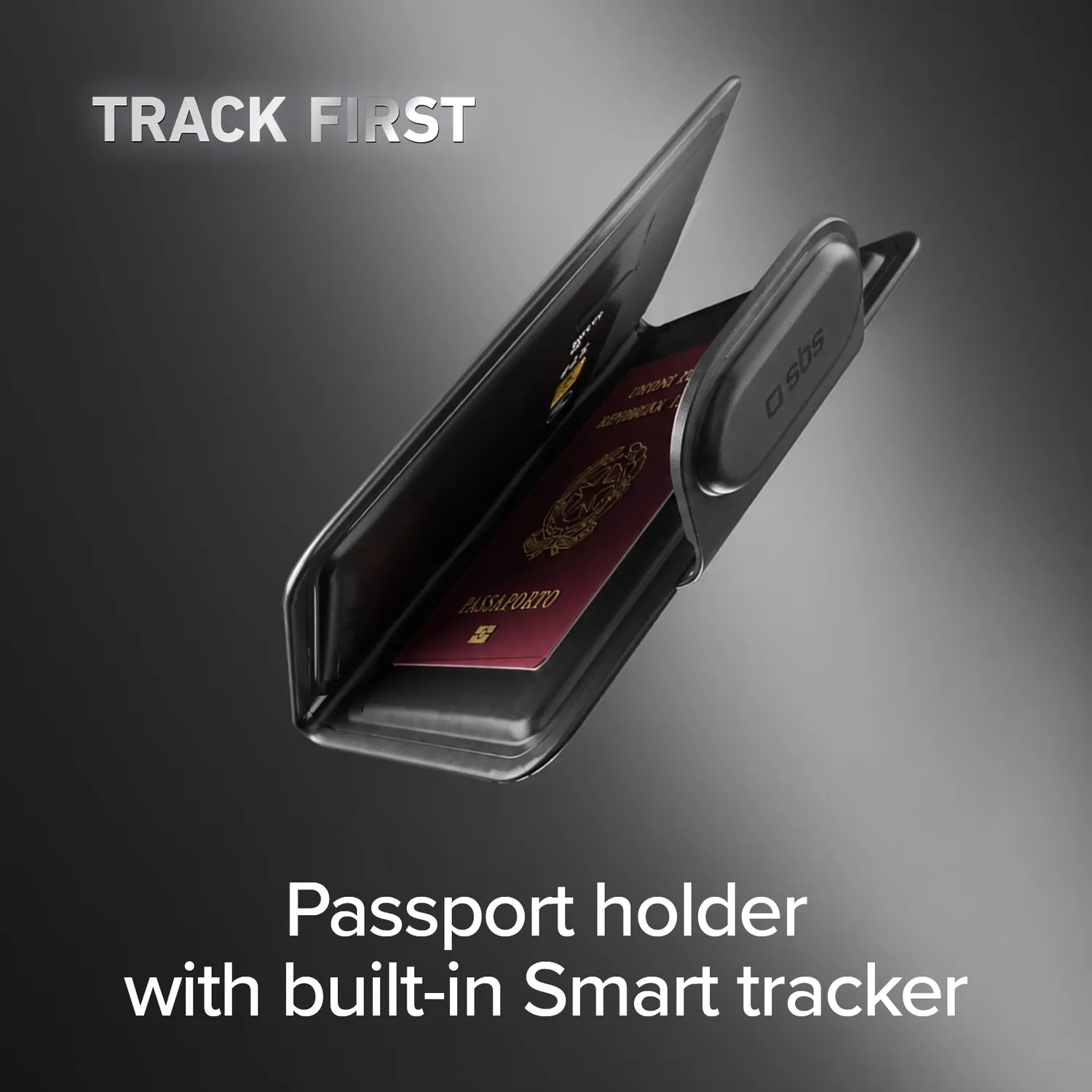 SBS Track My Passport Passhülle mit Tracker Find My