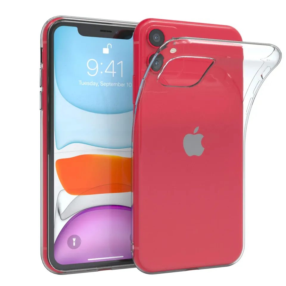 EAZY CASE iPhone 11 Silikonhülle Transparent 0,8mm