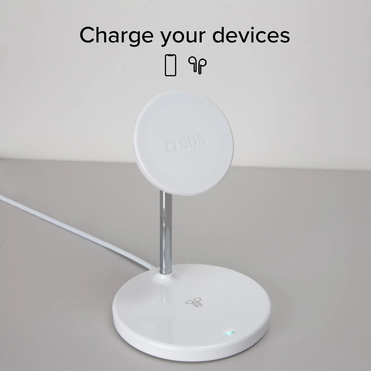 SBS 2-in-1 Wireless Ladestation MagSafe 15W schwarz
