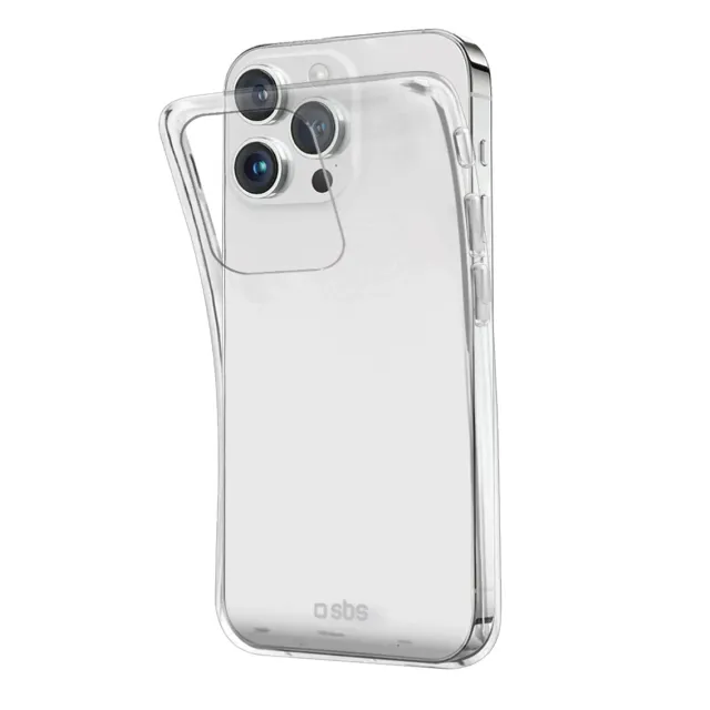 SBS Skinny iPhone 15 Pro Max Handyhülle transparent dünn