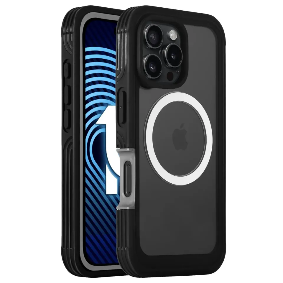 arktis Defender iPhone 16 Pro Hülle 360° transparent MagSafe