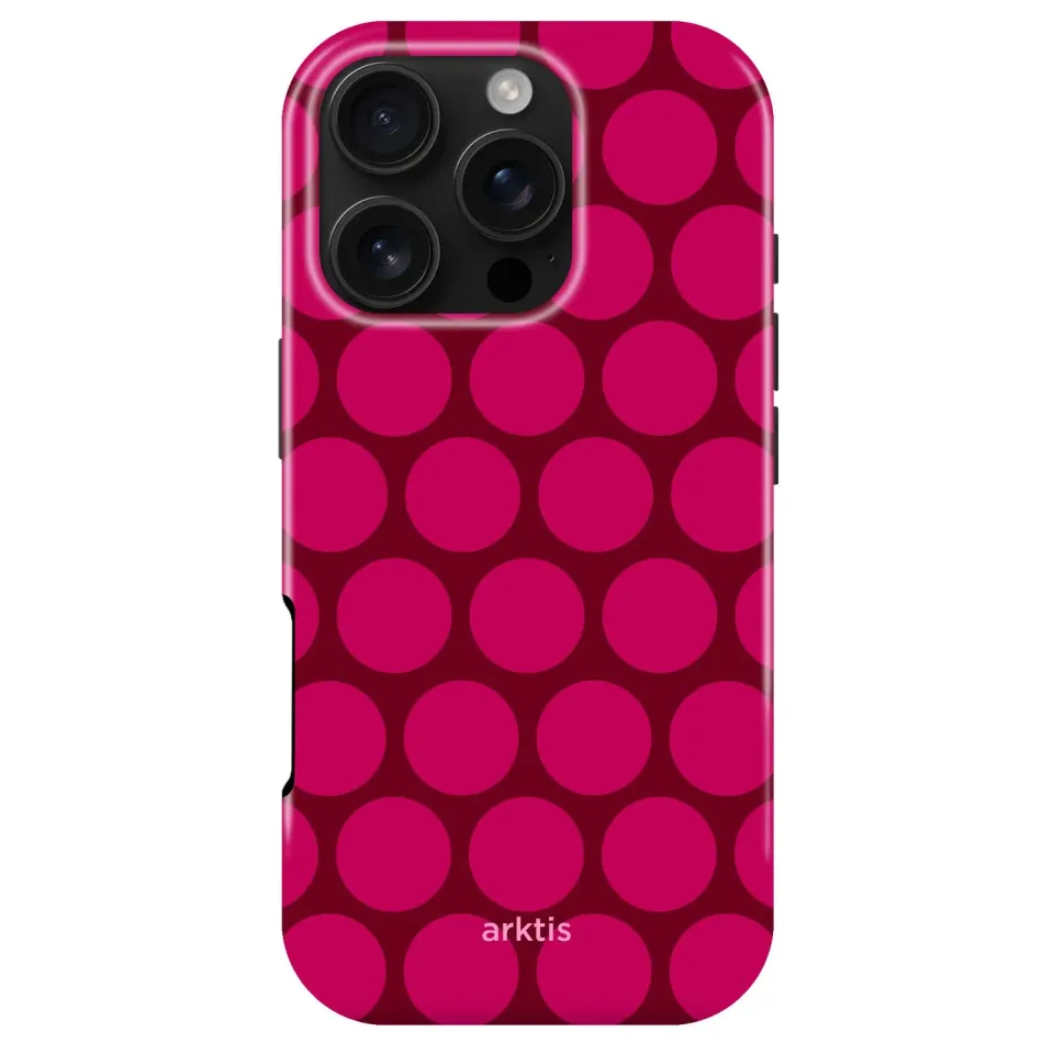 arktis iPhone 16 Pro Max Hülle Polka Dots MagSafe