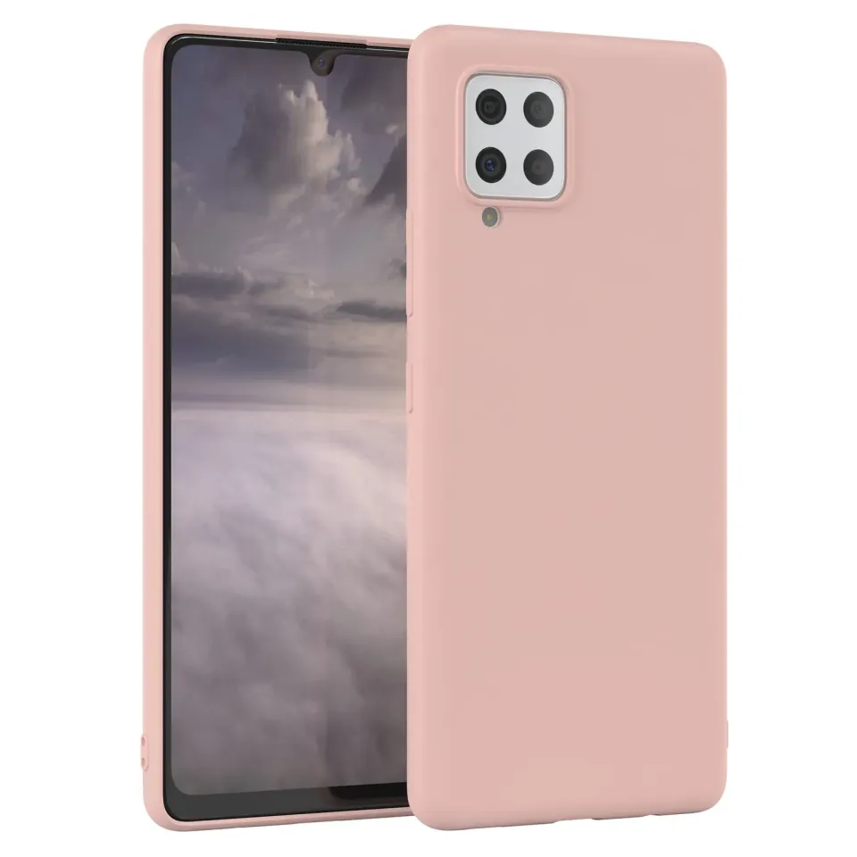 EAZY CASE Galaxy A42 5G Silikonhülle Alt Rosa matt