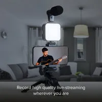 SBS Streaming Kit LED Stativ Mikrofon Fernbedienung