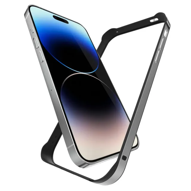 arktis AirZERO Alu-Bumper iPhone 14 Pro Silber