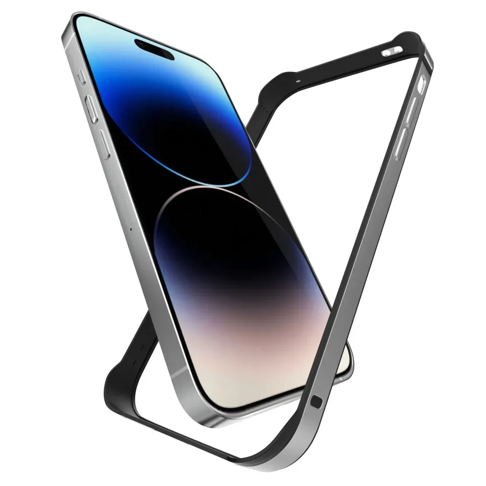 arktis AirZERO Alu-Bumper iPhone 14 Pro Silber