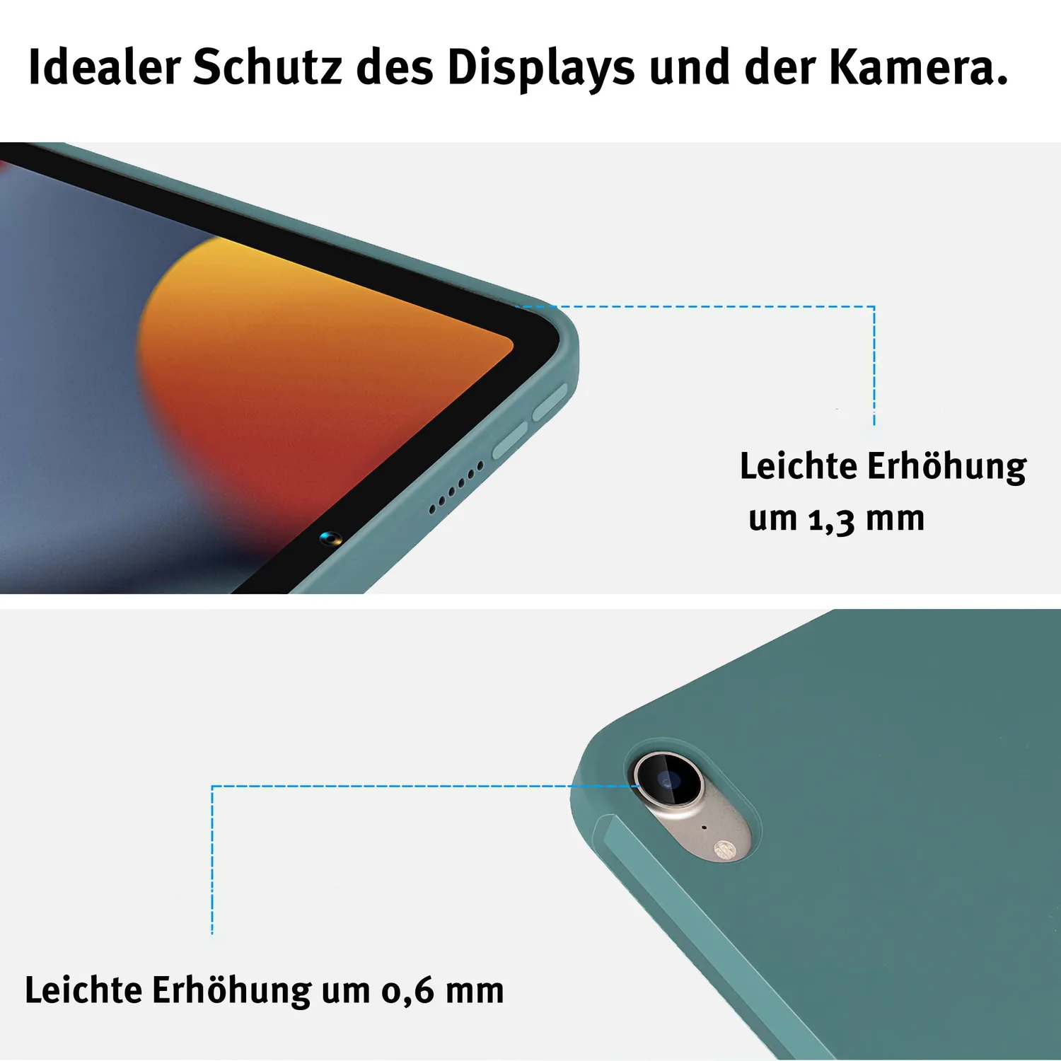arktis iPad Air 11" (2024/2025/2026) Silikon Hülle Schwarz