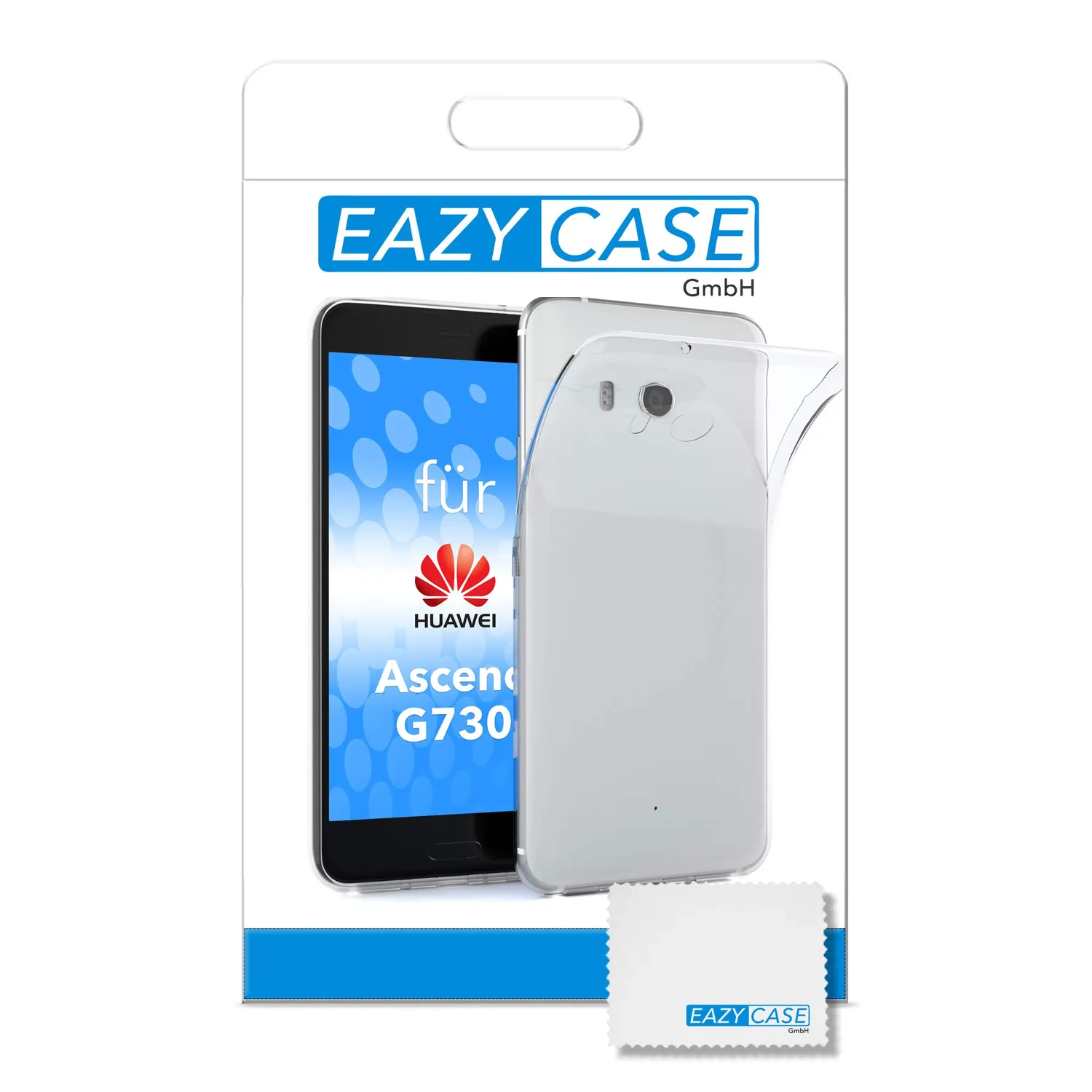 EAZY CASE Huawei Ascend G730 Hülle Transparent 0,8mm