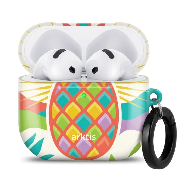 arktis AirPods 4 Hülle Tropic Pineapple Schutzcase