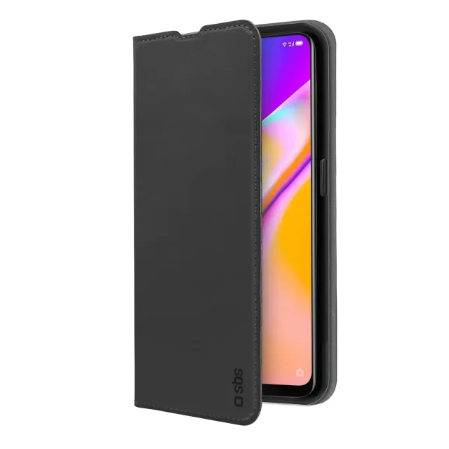 SBS Book Wallet Lite Handyhülle Oppo A94 schwarz Kartenfächer