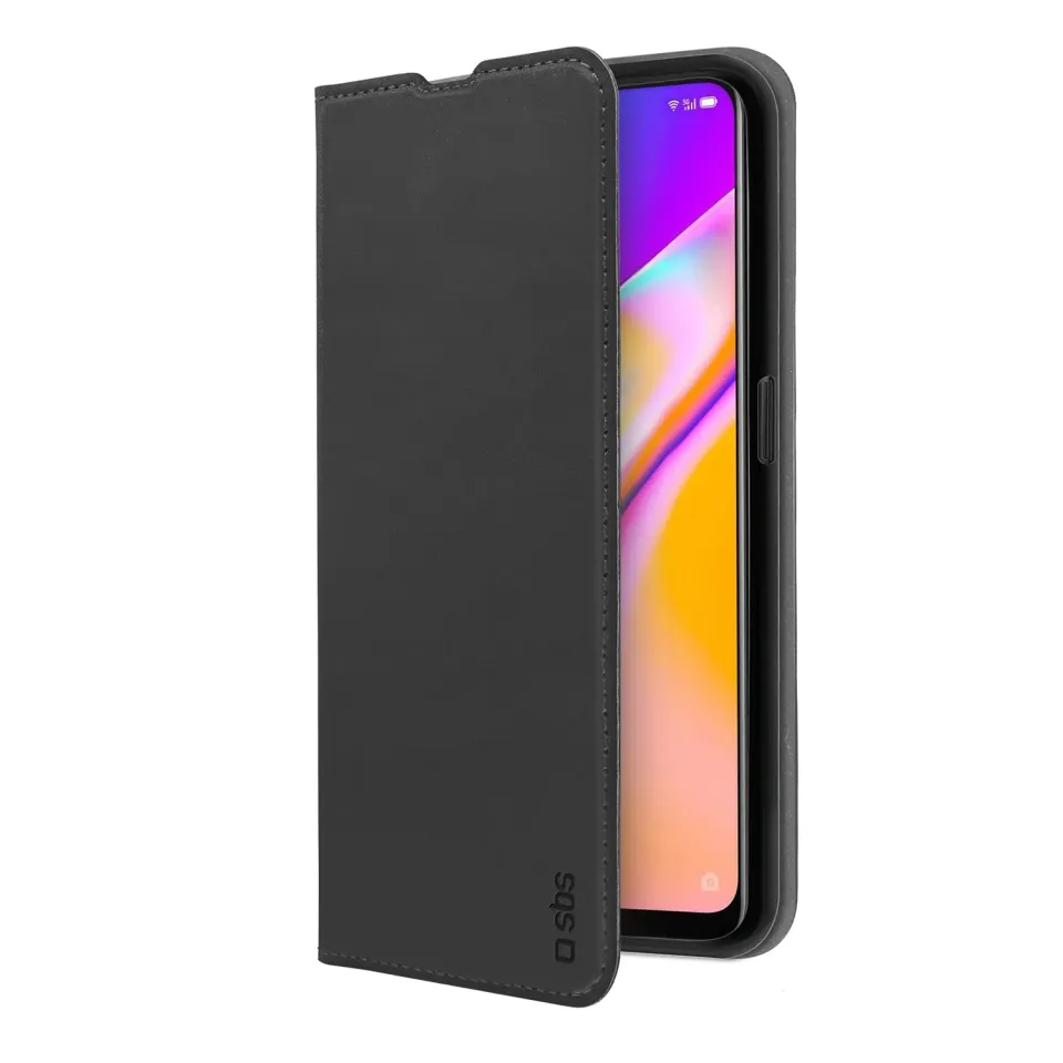 SBS Book Wallet Lite Handyhülle Oppo A94 schwarz Kartenfächer