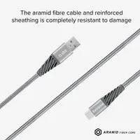 SBS USB auf USB-C Kabel 1,5m Aramid Ladekabel