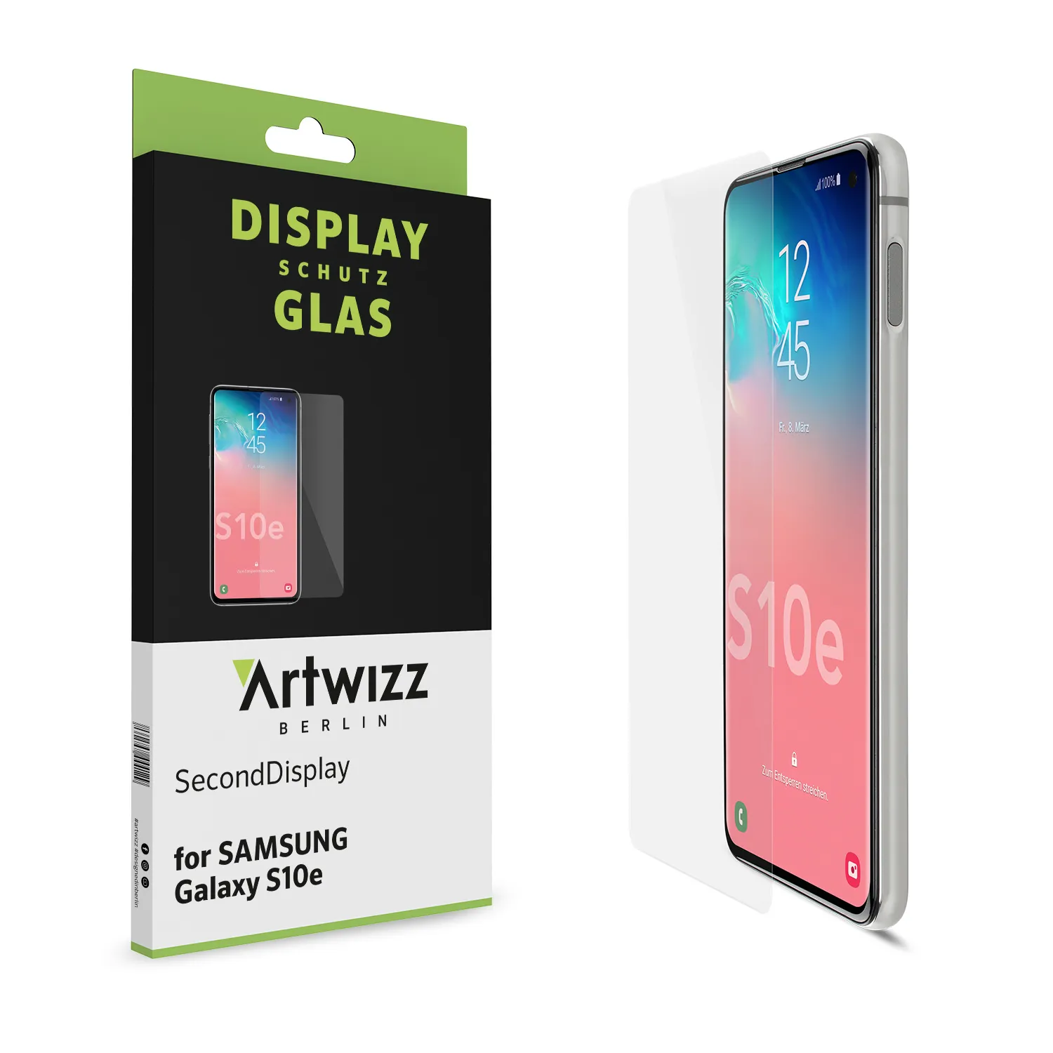 Artwizz SecondDisplay Galaxy S10e Panzerglas klar 9H