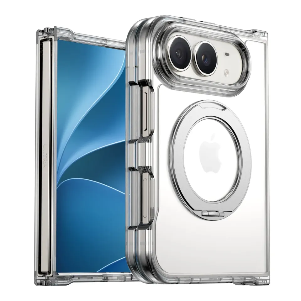 arktis Crystal Loop iPhone Duo Hülle transparent Ständer