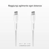 SBS USB-C Ladekabel Datenkabel 2m 2x USB-C