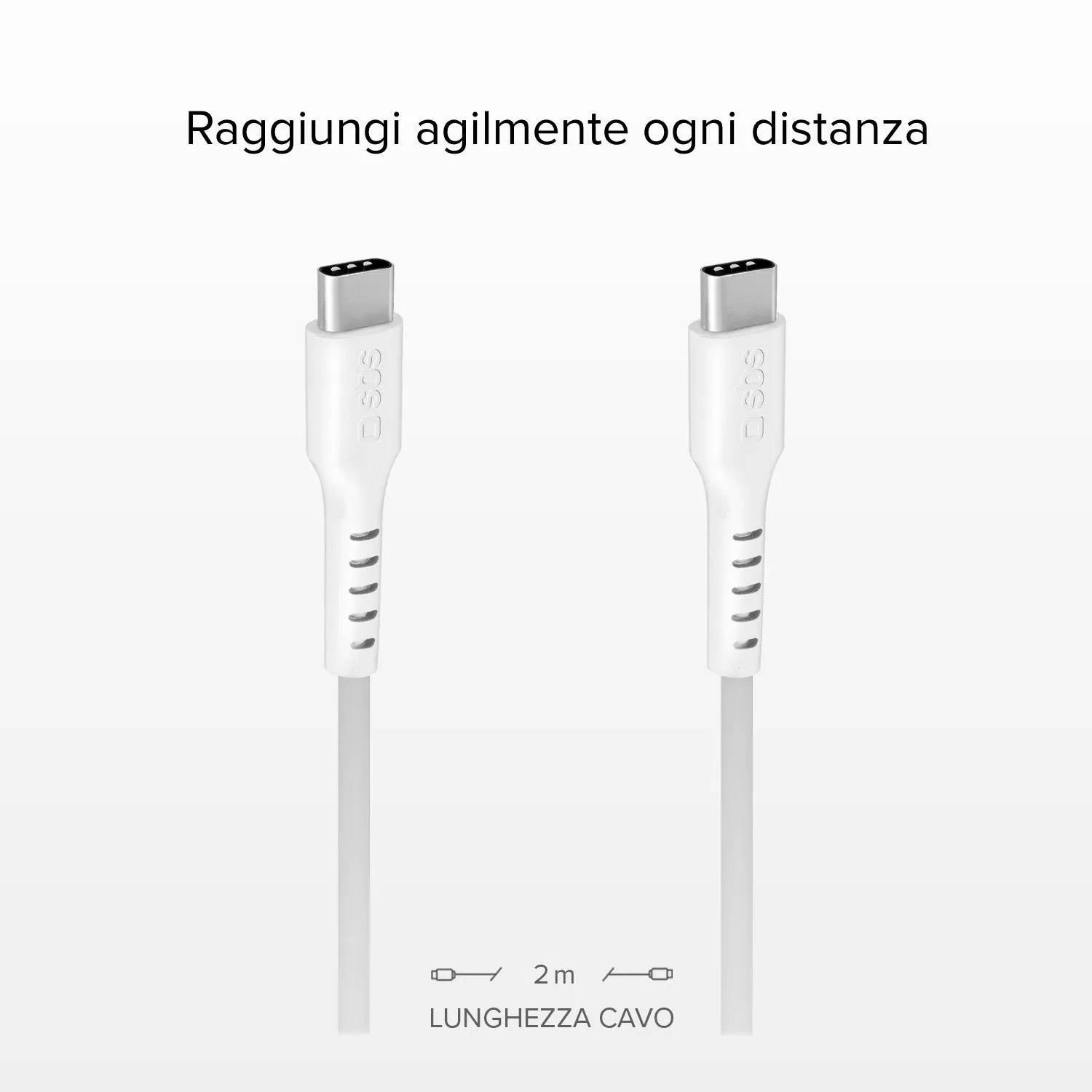 SBS USB-C Ladekabel 2 m Datenkabel verdrehsicher