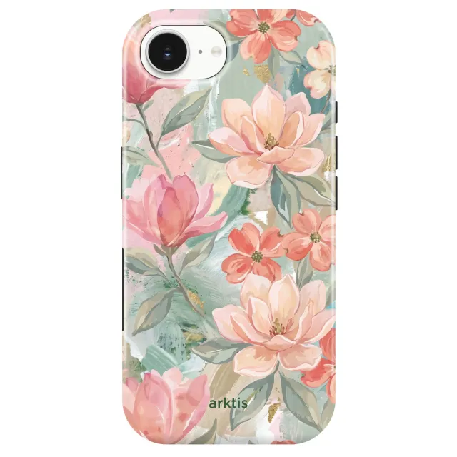 arktis iPhone 17e Hülle Pastel Flowers MagSafe