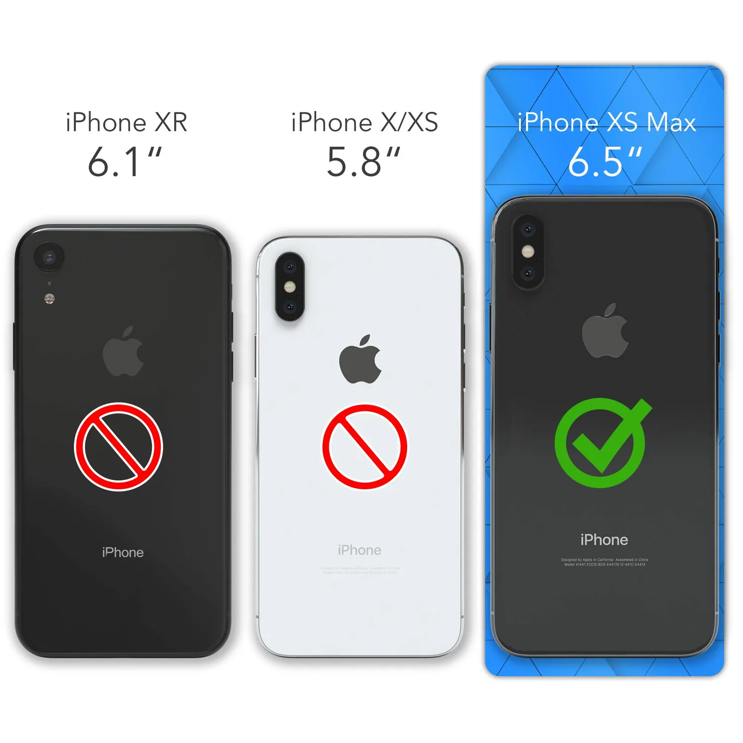 EAZY CASE 360 Grad iPhone XS Max Handyhülle Blau Full Cover