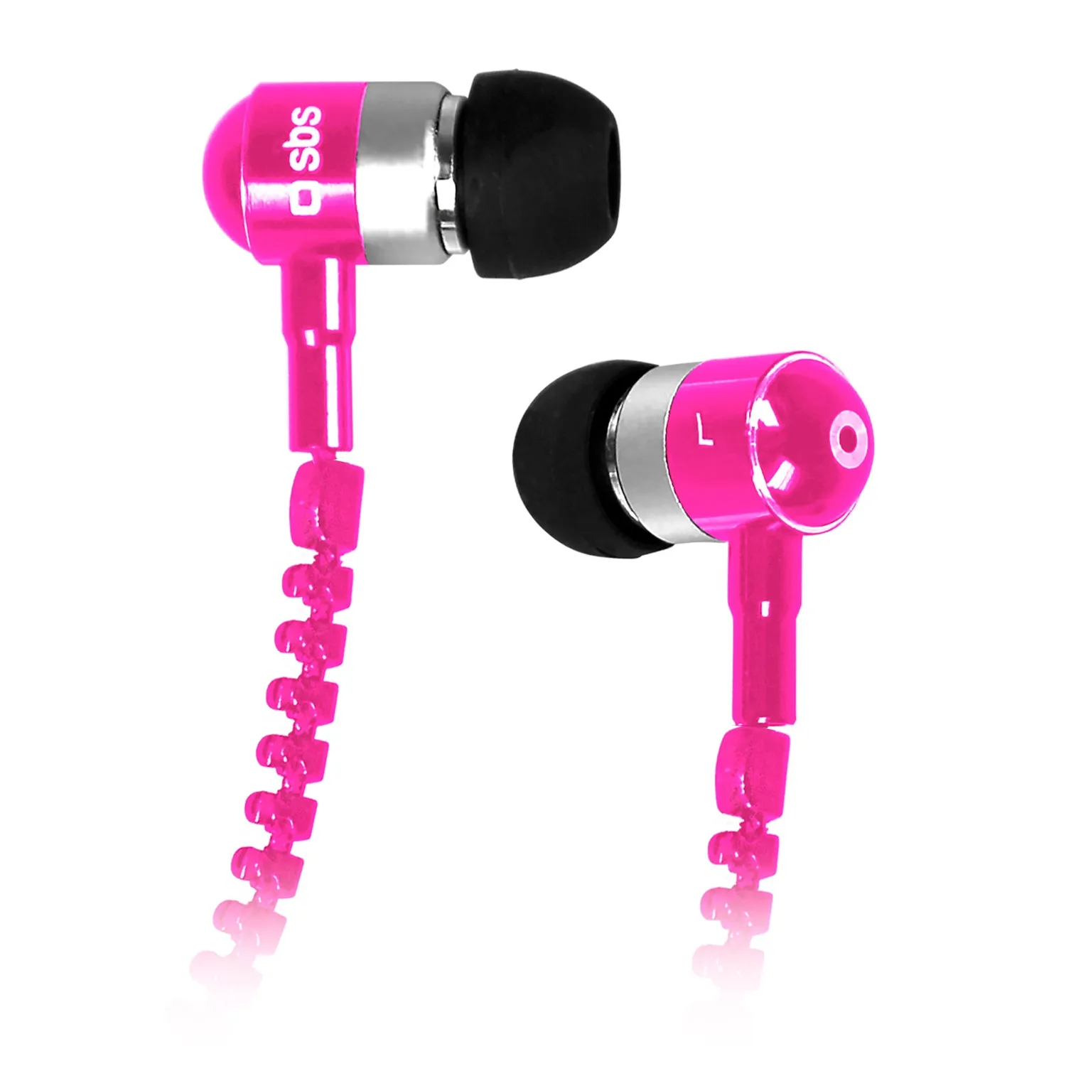 SBS Zip Stereo Kopfhörer 3,5 mm mit Mikro schwarz