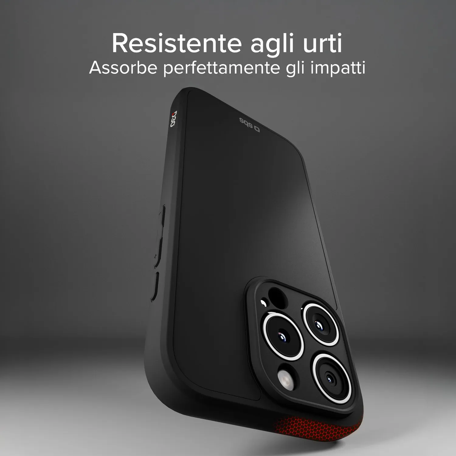SBS D3O Handyhülle iPhone 15 Pro schwarz stoßfest