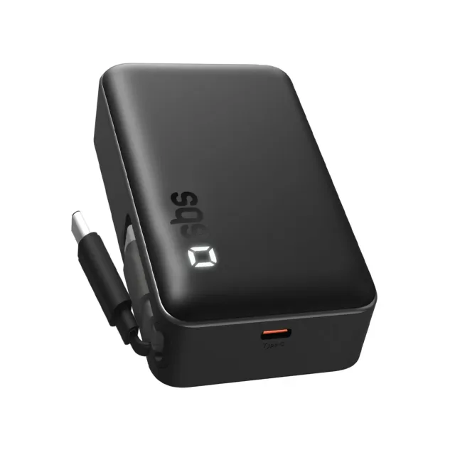SBS Powerbank 10000 mAh USB-C 20W mit Kabel