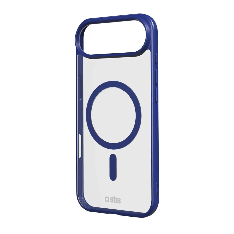 SBS iPhone Air Hülle MagSafe Blau transparent slim